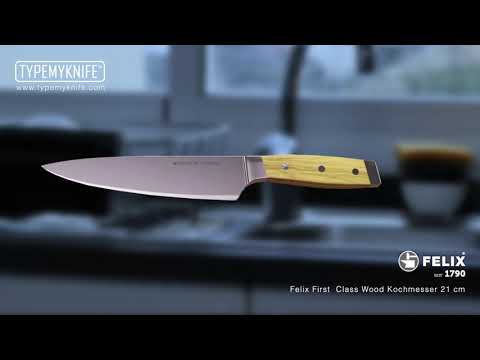Felix First Class Wood Kochmesser 21 cm - TYPEMYKNIFE®