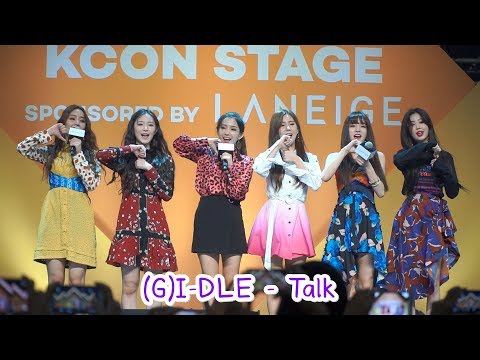 180930 (G)I-DLE - Talk @ [KCON 2018 THAILAND] COVER STAR K (Final Round)