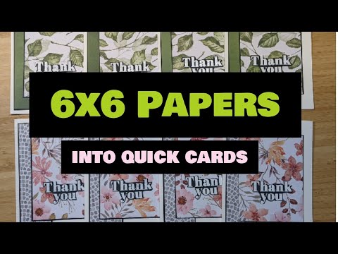 CHOP IT UP : Turn 6x6 Patterned Paper Into Quick & Easy Handmade Cards In Just A Few Minutes