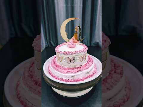 Beautiful Cake decoration ideas for wedding anniversary 🎂 #butterflycake #cakedecoration