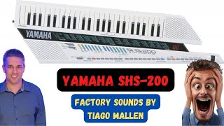 Video thumbnail for YAMAHA SHS-200 (KEYTAR) FACTORY SOUNDS by TIAGO MALLEN #yamaha #tecladista #harmonia #teclado by Tiago Mallen