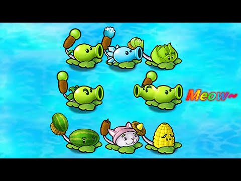 Plants Vs. Zombies Self made plant: All plants have cat tails 2 - Self made plants