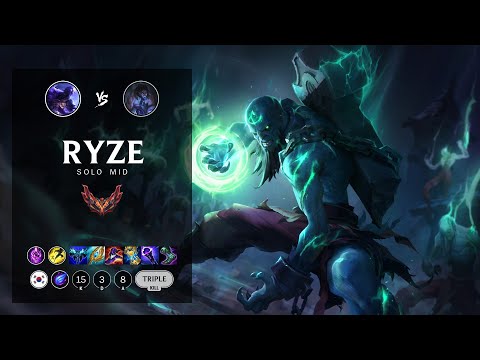 Ryze Mid vs Sylas - KR Grandmaster Patch 12.13