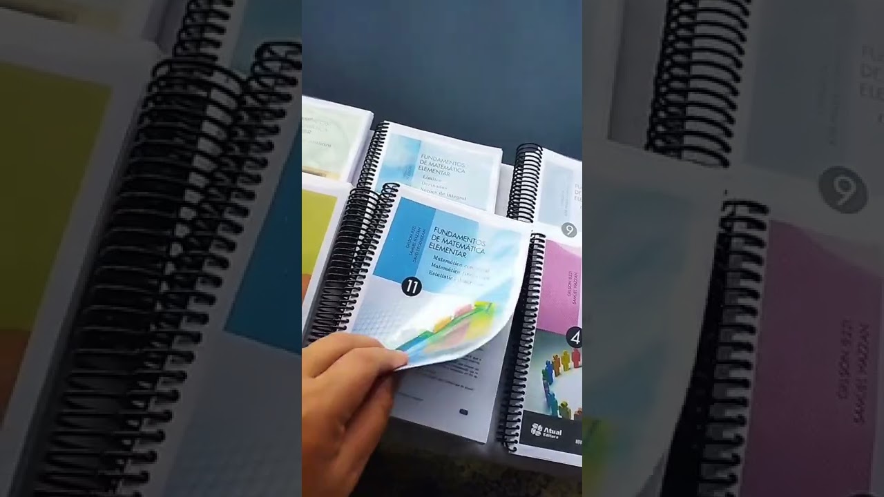 Coleção Completa Fundamentos da Matemática Elementar 11 Volumes Colorido Encadernado Tamanho A5