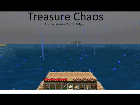 Treasure chaos[ Lee and Dylan Play Minecraft Part 1]