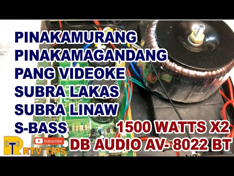 Amplifier 2022 DB Audio AV 8022 BT Unboxing | Review | Sound Check | Very Good in Karaoke and MEDHI
