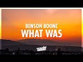 Benson Boone - What Was (Lyrics) | i wish i could change my name (432Hz)