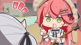 金コイよりレアなお嬢が現れてびっくりするみこち【ホロライブ切り抜き漫画】【さくらみこ/百鬼あやめ】【手描き】