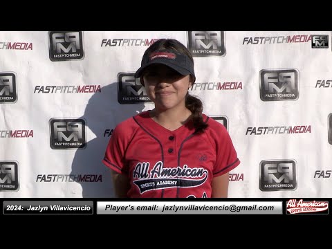2024 Jazlyn Villavicencio 3.5 GPA - Pitcher Softball Skills Video - AASA Mortimer