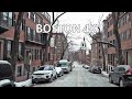 Boston 4K - Winter Weekend Drive