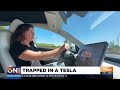 Arizona woman trapped in Tesla after battery dies