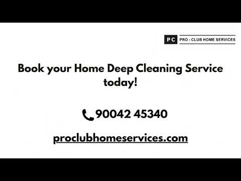Full Home Deep Cleaning Services
