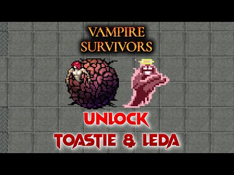 Vampire Survivors, Unlock Toastie & Leda Full Guide, Secret Characters