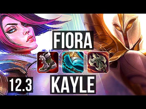 FIORA vs KAYLE (TOP) | 6/1/6, 2.1M mastery, Dominating | NA Grandmaster | 12.3