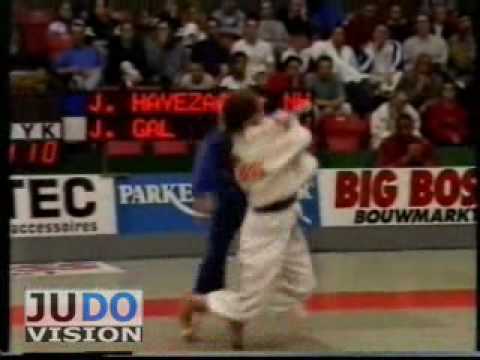 JUDO 1995 Dutch Championships: Joan van Havezaat (NED) - Jessica Gal (NED)