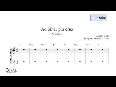 Ao Olhar pra cruz Kit de Ensaio - Contralto