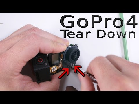 GoPro 4 Teardown - Button fix - Crack Lens Replacement