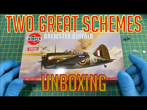 Unboxing the Incredible Brewster Buffalo from Airfix - Vintage Classic with Two Great Schemes!!