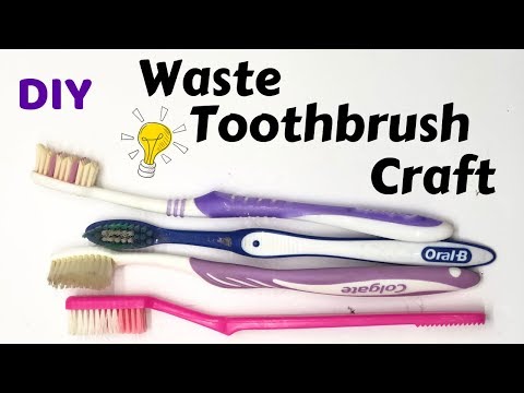 Reuse of toothbrush and Sweet box into beautiful craft | jewellery box | Quick Art Video