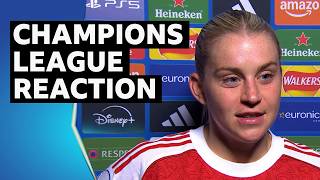 Alessia Russo, Olivia Smith & Leah Williamson react | Women's Champions League | BBC Sport