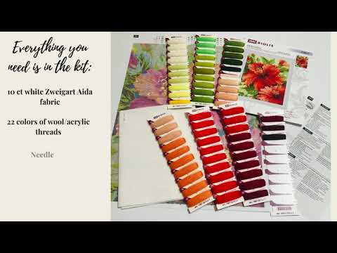 Let's cross stitch together! RIOLIS kit 1967 Hibiscus