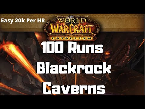 100 Runs Blackrock Caverns Insane Raw Gold + Transmog Farm!! 200kplus