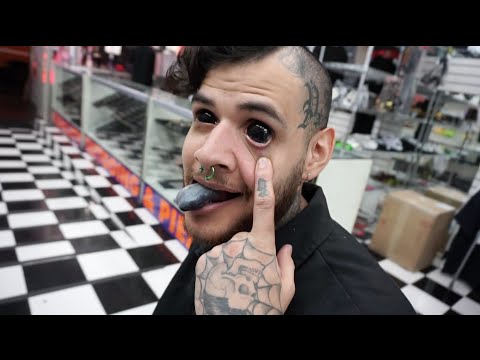 HE GOT HIS EYEBALLS TATTOOED!! | David Dobrik