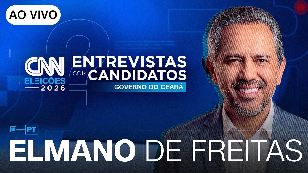 AO VIVO: ENTREVISTA COM ELMANO DE FREITAS (PT) AO GOVERNO DO CE | CNN ELEIÇÕES