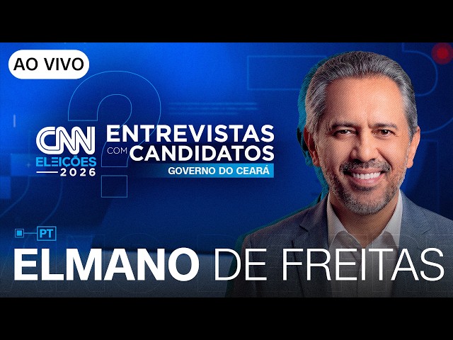 AO VIVO: ENTREVISTA COM ELMANO DE FREITAS (PT) AO GOVERNO DO CE | CNN ELEIÇÕES