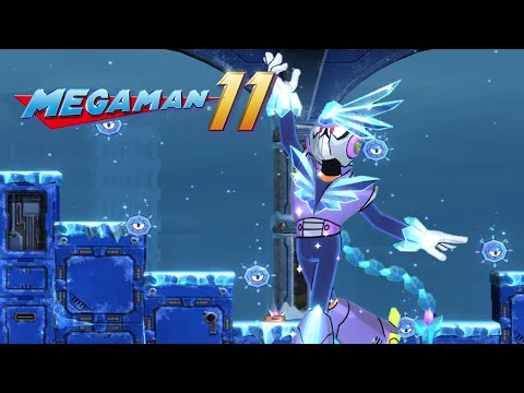 Megaman 11 - Tundra Man Stage Superhero difficulty