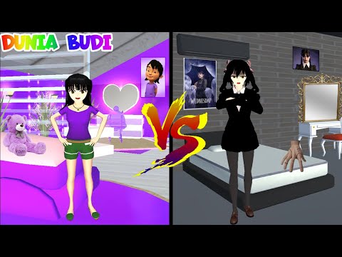 Kompilasi Kamar Aiya Susanti Ungu Vs Kamar Wednesday Hitam 24 Jam | Yuta Mio Bantu Susanti | Sakura