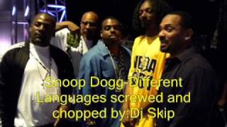 Snoop Dogg-Different Languages screwed and chopped byDj Skip
