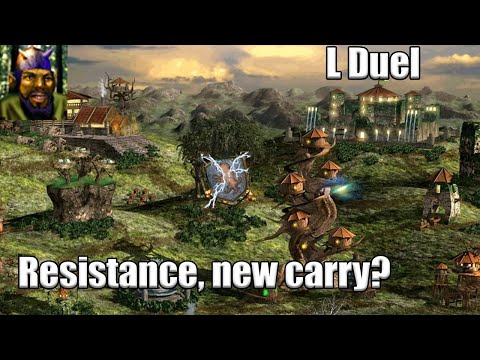 DUEL L - Throgrim? He is super CHAD! Resistance could be way for Rampart! Heroes 3 gameplay