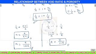 Relationship Between Void ratio and Porosity Derivation - Geotechnical Engineering