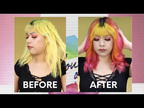 Vibrant Hair Color Transformation