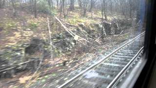 preview picture of video 'Amtrak Pennsylvanian train ride from Tyrone to Johnstown via Altoona'
