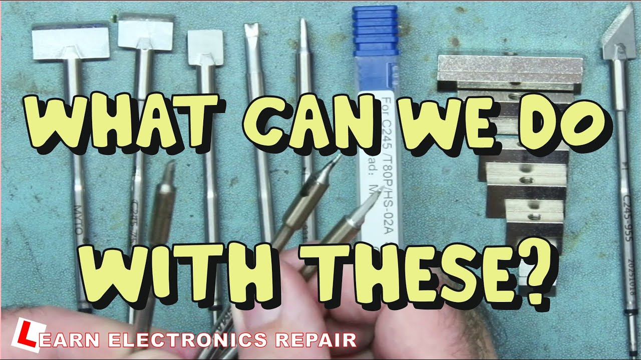 What Can We Use These STRANGE Soldering Iron Tips For? C245 Soldering