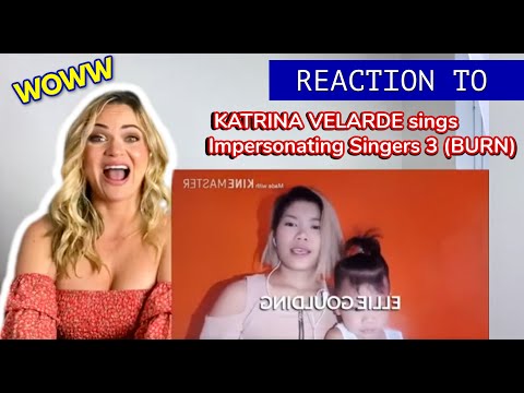 Voice Teacher Reacts to KATRINA VELARDE sings IMPERSONATING SINGERS 3 (BURN)