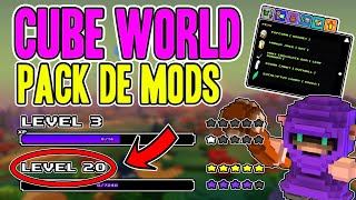 CUBE WORLD PACK DE MODS - Sistema de experiencia - Barra de nivel - Mejores biomas - Mejor progresion