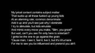 Stimulate By Eminem lyrics