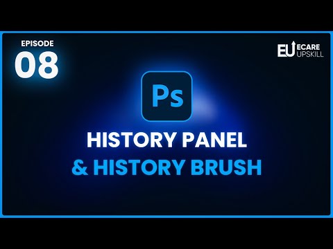 How to Use Art History Brush Tool in Photoshop | History Panel in Photoshop | eCare Upskill
