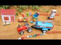 Transporting Gauri Ganesh Radha Krishna Murti For Durga Pooja By Tractor Trolley Petrol Pump