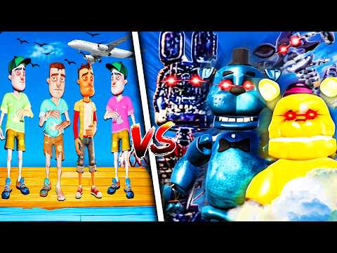 4 Idiots Vs Every Animatronic + 67,000 ft in The Sky..