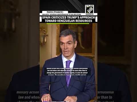 Spanish Prime Minister Sanchez criticizes US approach toward Venezuelan resources