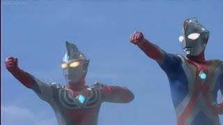 Download lagu Ultraman Cosmos & Ultraman Justice vs Scorpiss & Sandros mp3