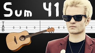 Never There - Sum 41 Guitar Tabs, Guitar Tutorial, Guitar Lesson