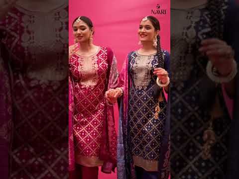 Naari Viha Muslin Jacard Wholesale Designer Salwar Suit Catalog – product video thumbnail