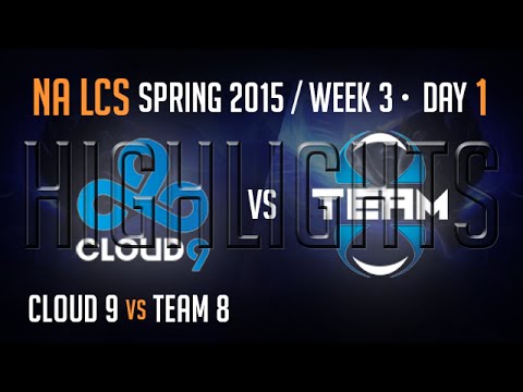 C9 vs T8 (Highlights) S5 NA LCS Week 3 Day 1 Game 1 spring 2015 Cloud 9 vs Team 8