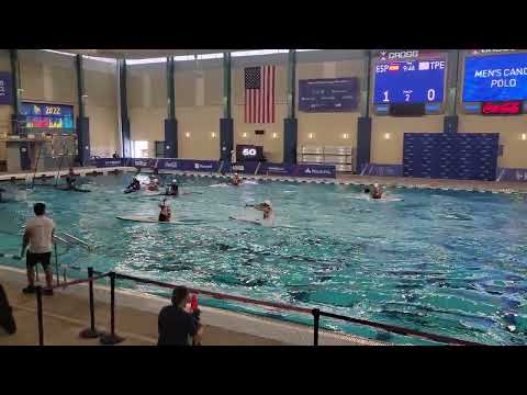 Spain (ESP) vs Chinese Taipei (TPE) 2/3  - Men 2022 World Games Canoe Polo (Thursday)2022-7-14 HD 4K