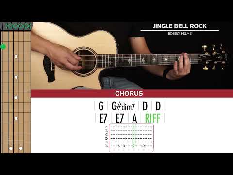 Jingle Bell Rock Guitar Cover Bobby Helms 🎸|Tabs + Chords|